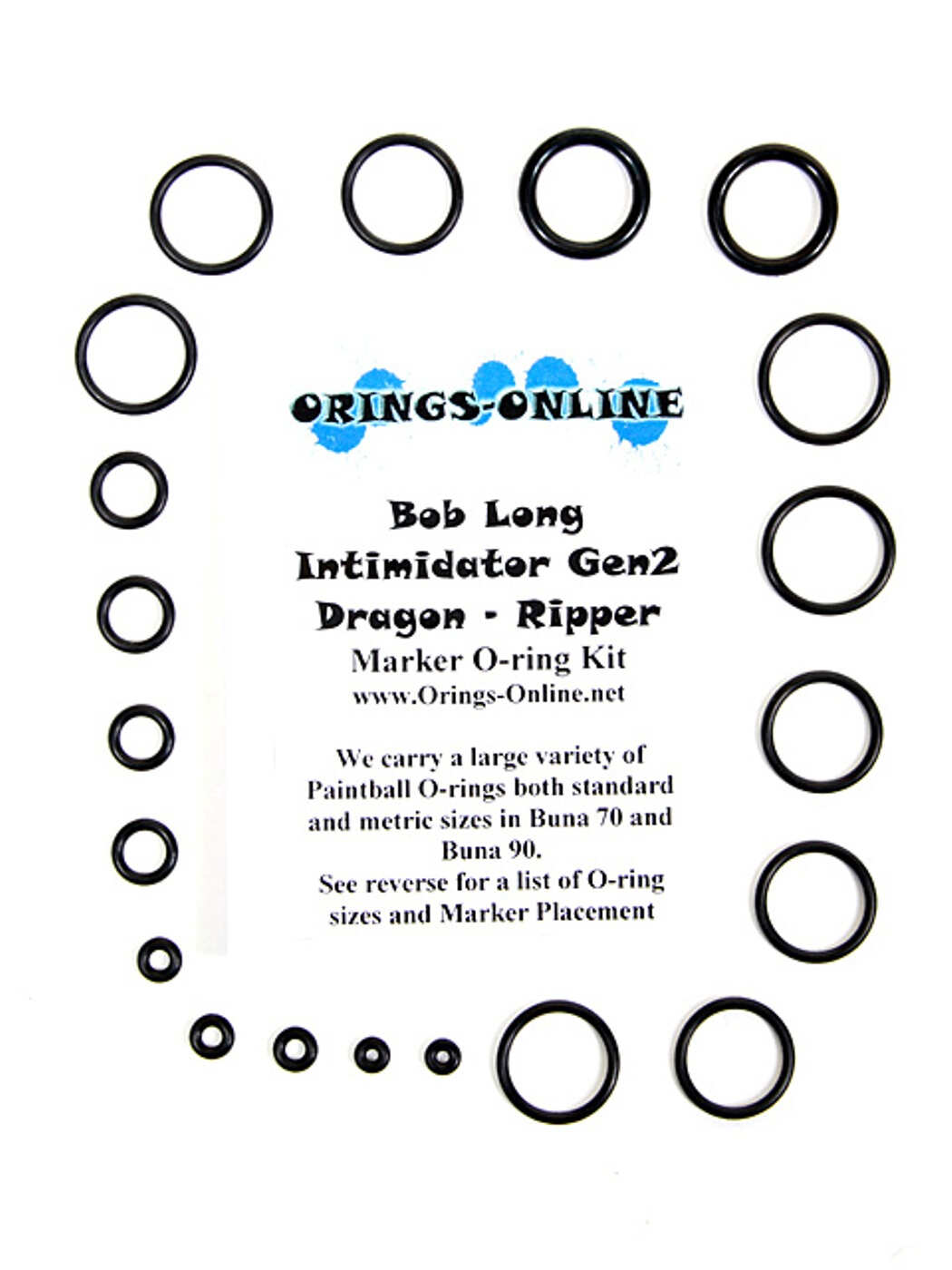 Bob Long Intimidator Gen2 Dragon Ripper Marker O-ring Kit